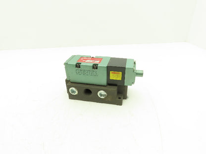 Numatics 554SA400K Pneumatic Air Valve 5 port 4 Way Single 110V Coil w/Manifold