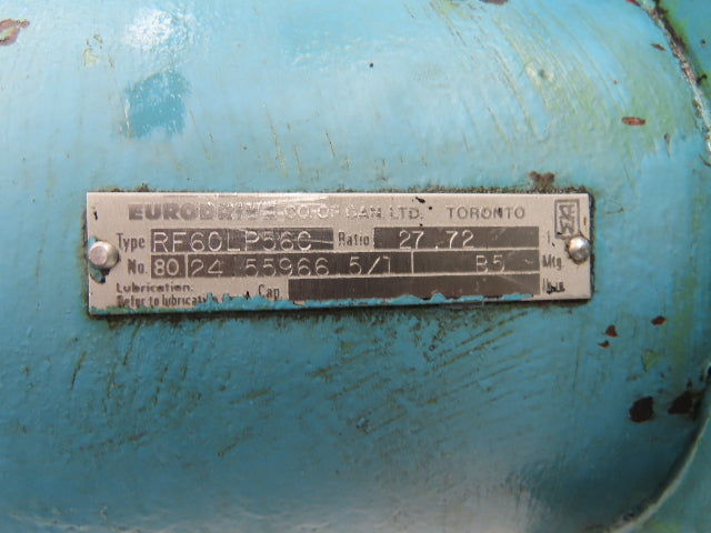 Sew Eurodrive S82A Double Reducer Gearbox 50:1 + 27:1 Ratio 22rpm RF60LP 56C