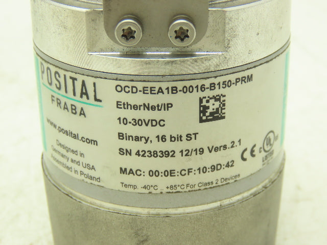 Posital Fraba OCD-EEA1B-0016-B150-PRM IXARC EtherNet/IP Rotary Encoder 16 Bit