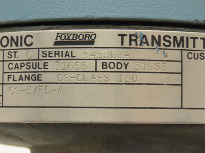 Foxboro E17DM-ISM31A Electronic Pressure Transmitter 13-50VDC 316SS