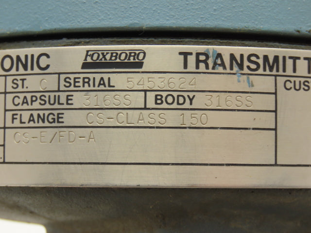 Foxboro E17DM-ISM31A Electronic Pressure Transmitter 13-50VDC 316SS