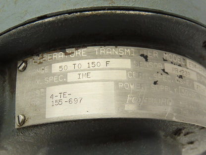 Foxboro E94-Q23L Temperature Transmitter 50-150°F 30vdc Haz Loc 3.5" Probe