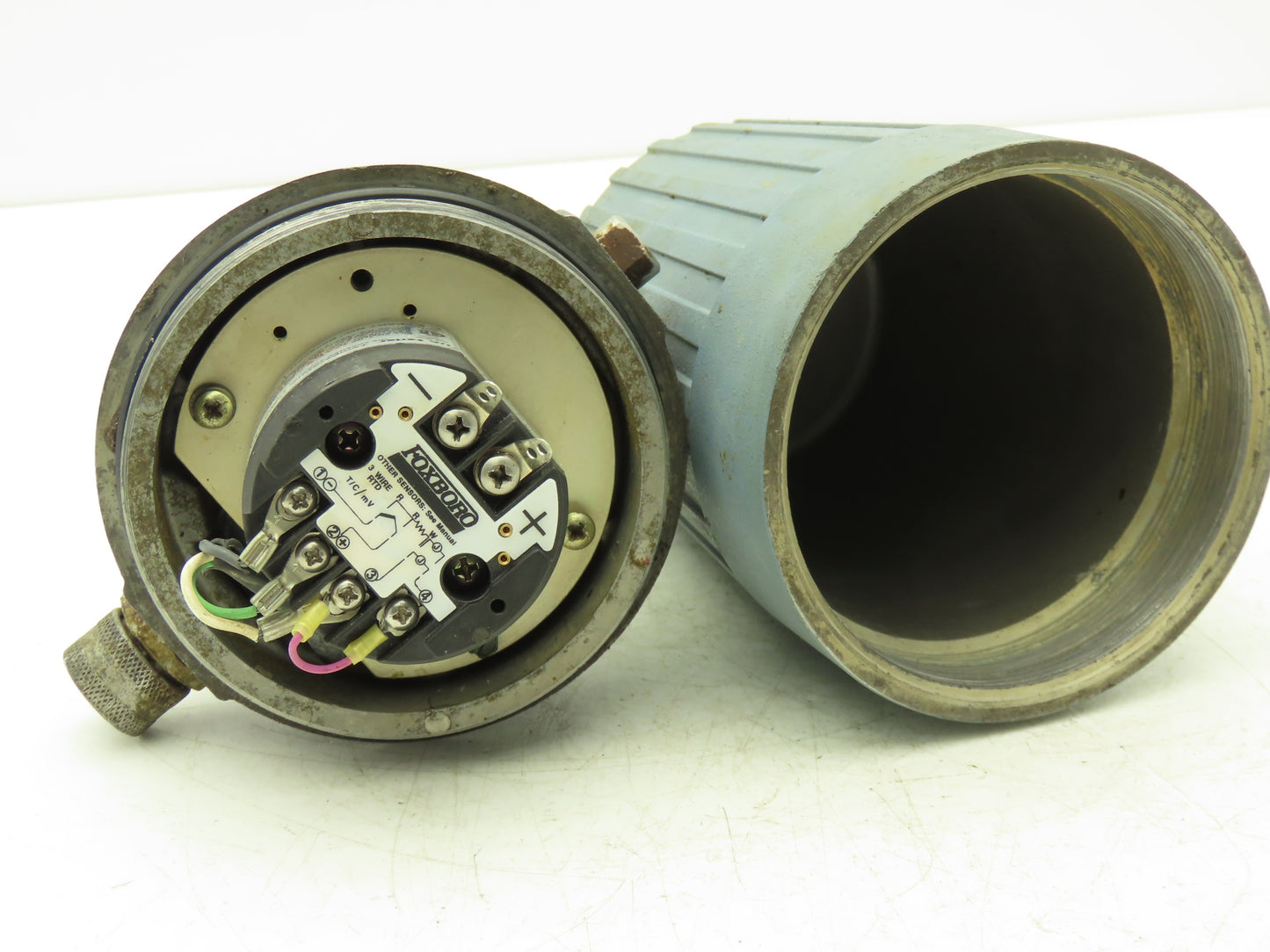 Foxboro E94-Q23L Temperature Transmitter 50-150°F 30vdc Haz Loc 3.5" Probe