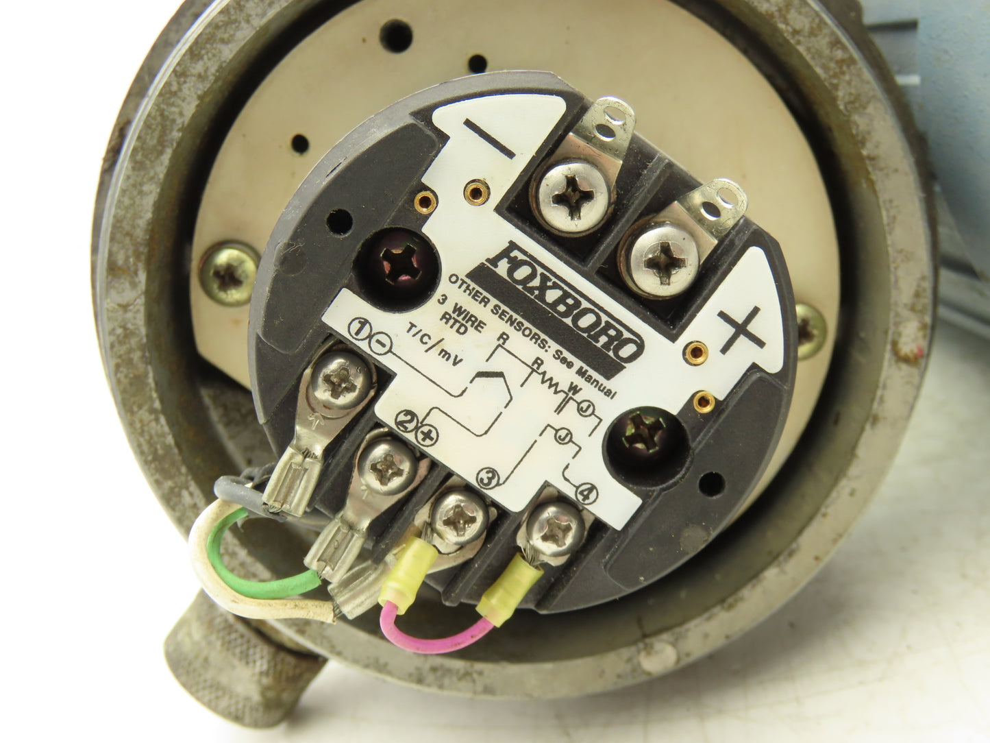 Foxboro E94-Q23L Temperature Transmitter 50-150°F 30vdc Haz Loc 3.5" Probe