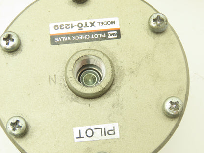 SMC XTO-1239 Pneumatic Cylinder Pilot Check Valve Rc 1/2"  Lot of 6