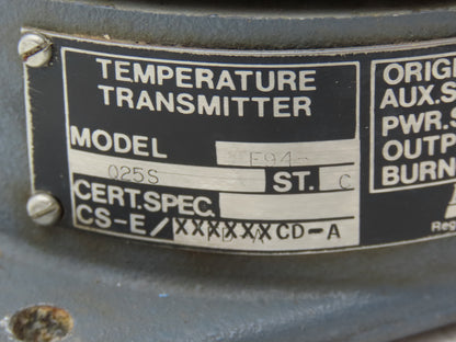 Foxboro E94-Q25S Temperature Transmitter 100-250°F 30vdc Haz Loc