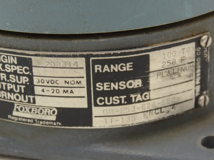 Foxboro E94-Q25S Temperature Transmitter 100-250°F 30vdc Haz Loc