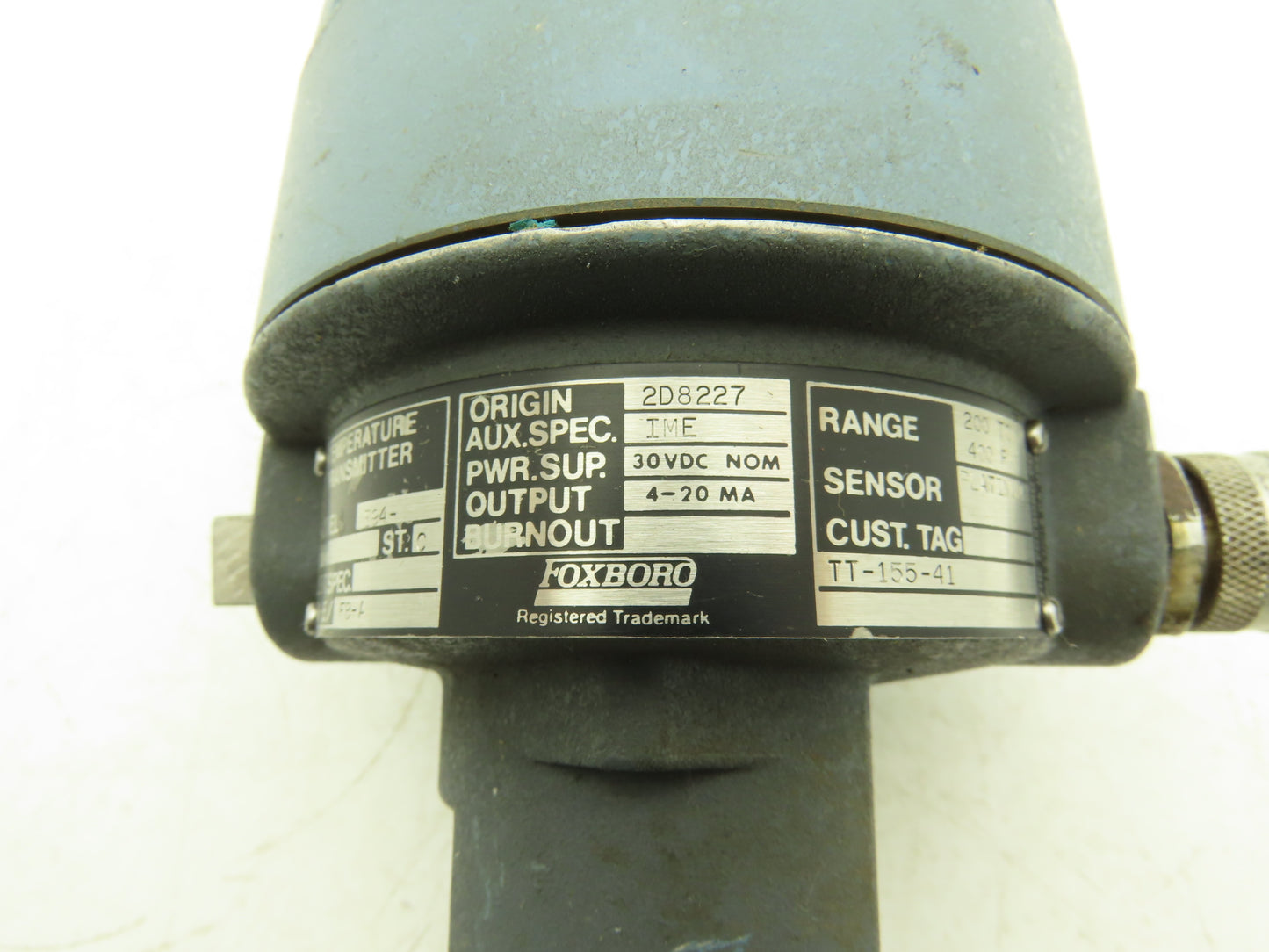 Foxboro E94-Q14L Temperature Transmitter 200-400°F 30VDC Haz Loc 4" Probe