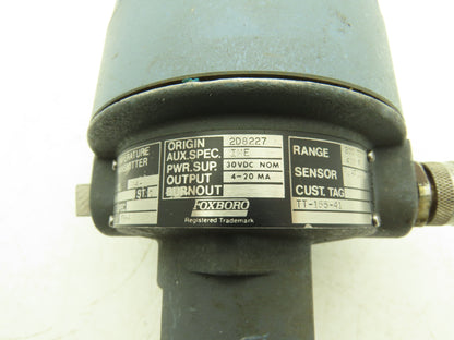 Foxboro E94-Q14L Temperature Transmitter 200-400°F 30VDC Haz Loc 4" Probe