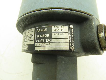 Foxboro E94-Q14L Temperature Transmitter 200-400°F 30VDC Haz Loc 4" Probe