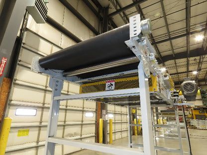 Hytrol HSS 43"x 17' Slider Bed Conveyor 41" Belt 3Hp 3PH Center Drive 165fpm