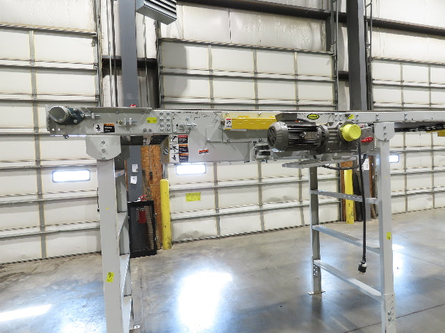 Hytrol HSS 43"x 17' Slider Bed Conveyor 41" Belt 3Hp 3PH Center Drive 165fpm