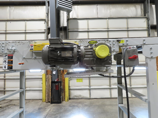 Hytrol HSS 43"x 17' Slider Bed Conveyor 41" Belt 3Hp 3PH Center Drive 165fpm