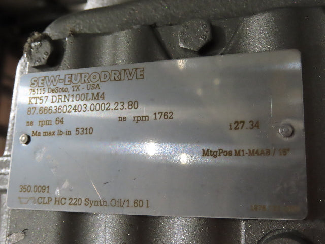 Hytrol HSS 43"x 17' Slider Bed Conveyor 41" Belt 3Hp 3PH Center Drive 165fpm