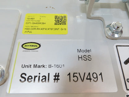 Hytrol HSS 43"x 17' Slider Bed Conveyor 41" Belt 3Hp 3PH Center Drive 165fpm