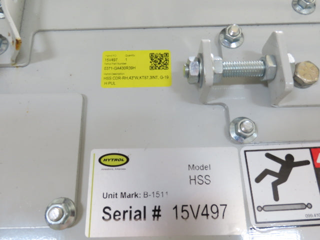 Hytrol HSS 43"x 23' 9" Slider Bed Conveyor 41" Belt 3Hp 3PH Center Drive 165fpm