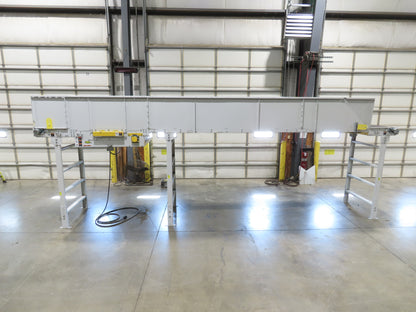 Hytrol HSS 43"x 23' 9" Slider Bed Conveyor 41" Belt 3Hp 3PH Center Drive 165fpm