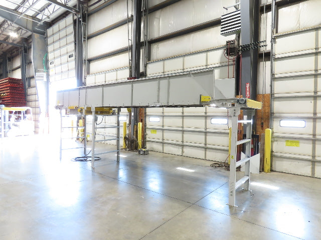 Hytrol HSS 43"x 23' 9" Slider Bed Conveyor 41" Belt 3Hp 3PH Center Drive 165fpm