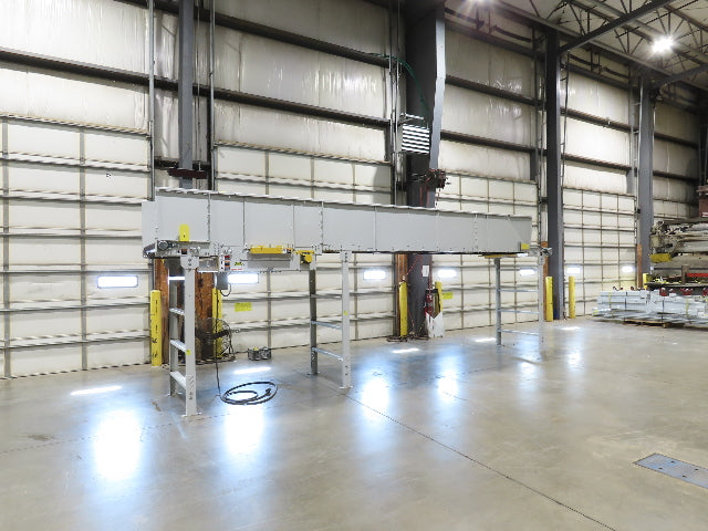 Hytrol HSS 43"x 23' 9" Slider Bed Conveyor 41" Belt 3Hp 3PH Center Drive 165fpm