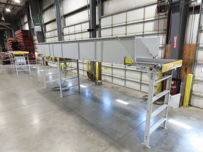 Hytrol HSS 43"x 23' 9" Slider Bed Conveyor 41" Belt 3Hp 3PH Center Drive 165fpm