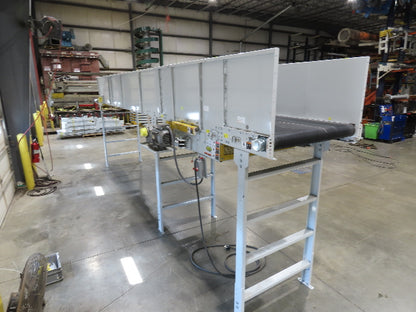 Hytrol HSS 43"x 23' 9" Slider Bed Conveyor 41" Belt 3Hp 3PH Center Drive 165fpm