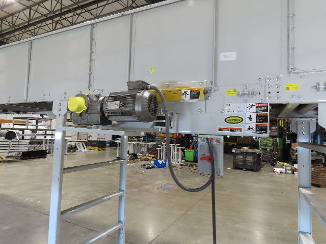 Hytrol HSS 43"x 23' 9" Slider Bed Conveyor 41" Belt 3Hp 3PH Center Drive 165fpm
