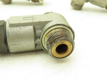 SMC AS4200 Flow Control Valve 1/2"Thread w/Push Fittings   Lot of 9