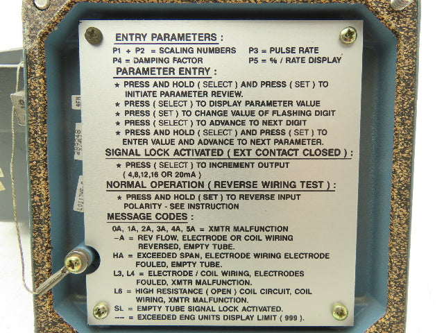 Foxboro IMT10-SA10-G Magnetic Flow Transmitter 120VAC I/A Series