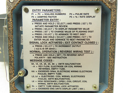Foxboro IMT10-SA10-G Magnetic Flow Transmitter 120VAC I/A Series