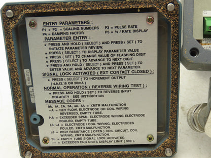 Foxboro IMT20-PA10FGZ Magnetic Flow Transmitter 120VAC I/A Series