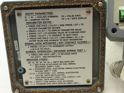 Foxboro IMT20-PA10FGZ Magnetic Flow Transmitter 120VAC I/A Series