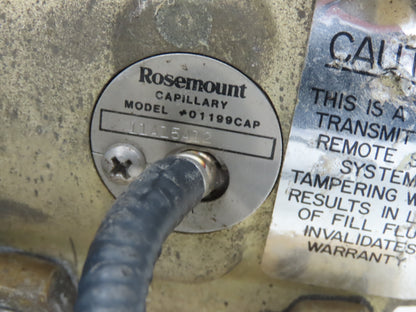 Rosemount 11A15A12 Differential Pressure Transmitter W/Two Sensors 3" Flange