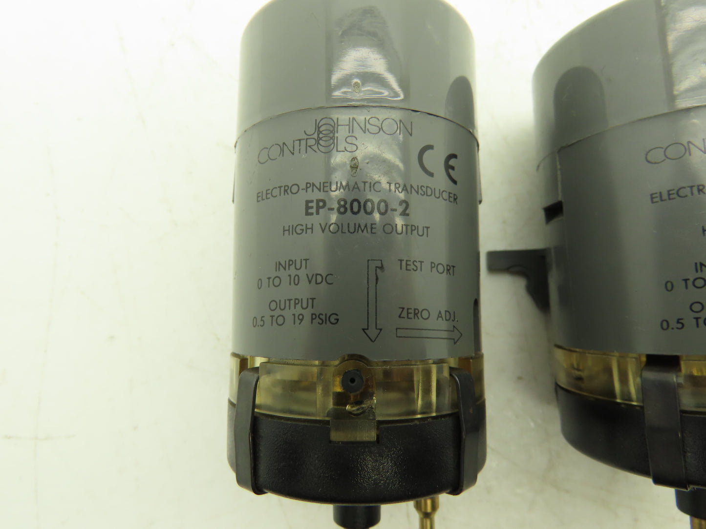 Johnson Controls EP-8000-2 Electro-Pneumatic Transducer 0-10vdc Input Lot of 2