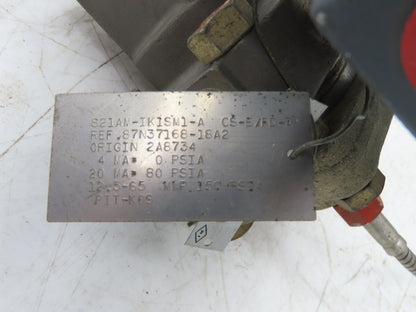 Foxboro D0135SS Pressure Transmitter With 2.5" AMETEK Type RM Head