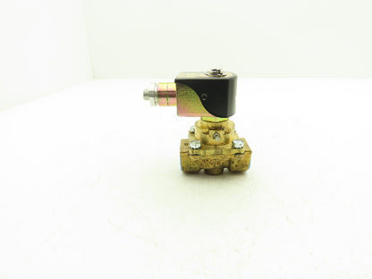 Parker 12F23C2148ACFTR05M Solenoid Valve 150psi Oil/Water/Air 3/4" NPT Gold Ring