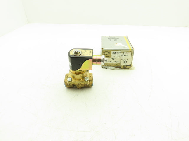 Parker 12F23C2148ACFTR05M Solenoid Valve 150psi Oil/Water/Air 3/4" NPT Gold Ring