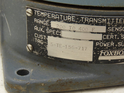 Foxboro E94-Q14S Temperature Transmitter 200-400°F 30vdc Haz Loc