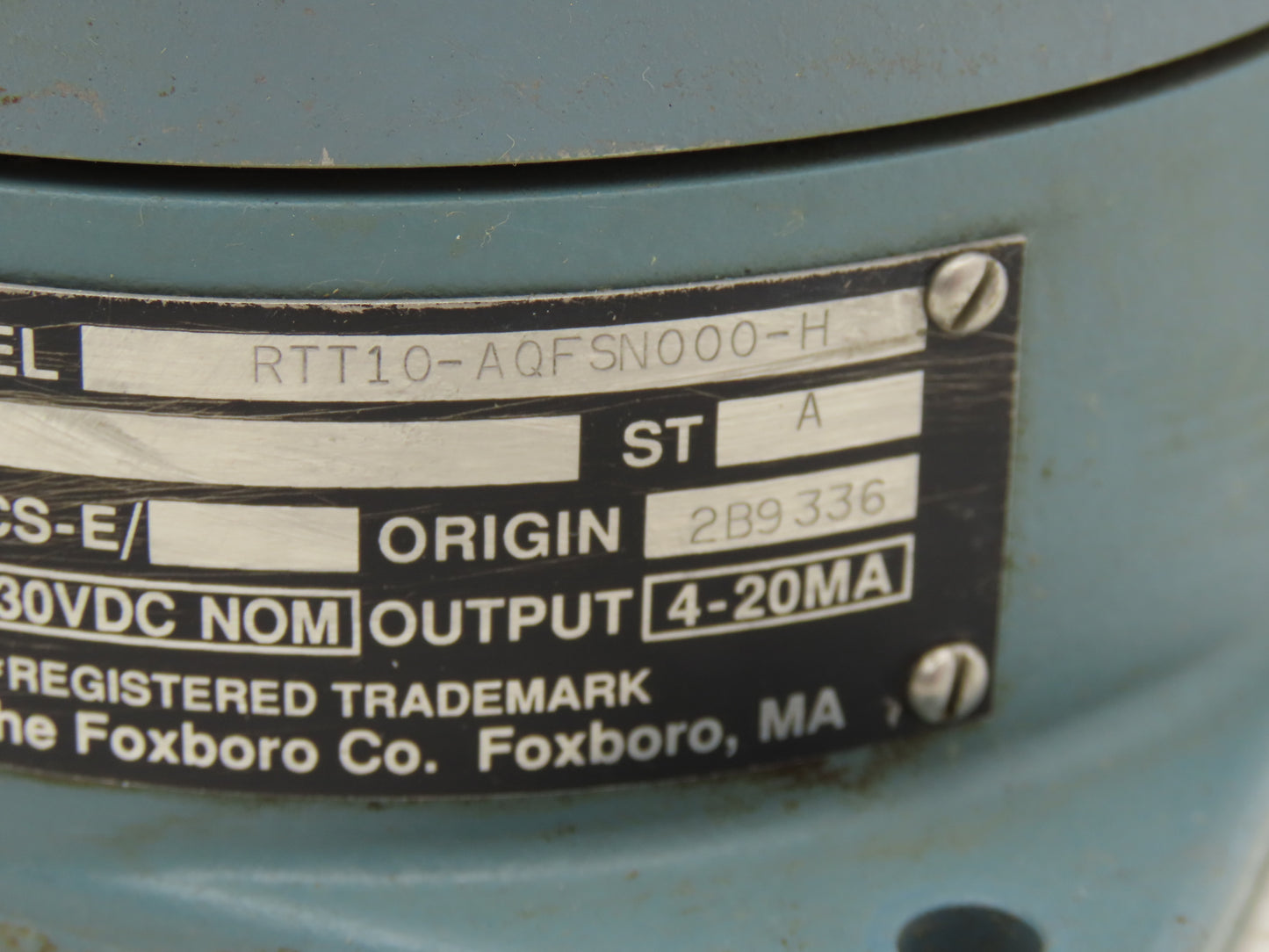 Foxboro RTT10-AQFSN000-H Temperature Transmitter 200-600°F 30VDC Haz Loc