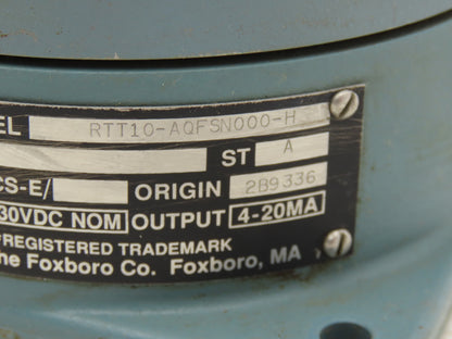 Foxboro RTT10-AQFSN000-H Temperature Transmitter 200-600°F 30VDC Haz Loc