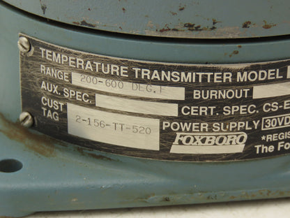 Foxboro RTT10-AQFSN000-H Temperature Transmitter 200-600°F 30VDC Haz Loc