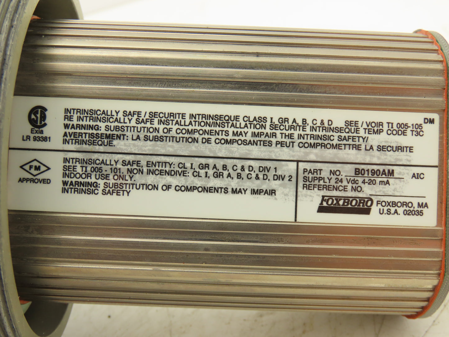 Foxboro RTT10-AQFSN000-H Temperature Transmitter 200-600°F 30VDC Haz Loc