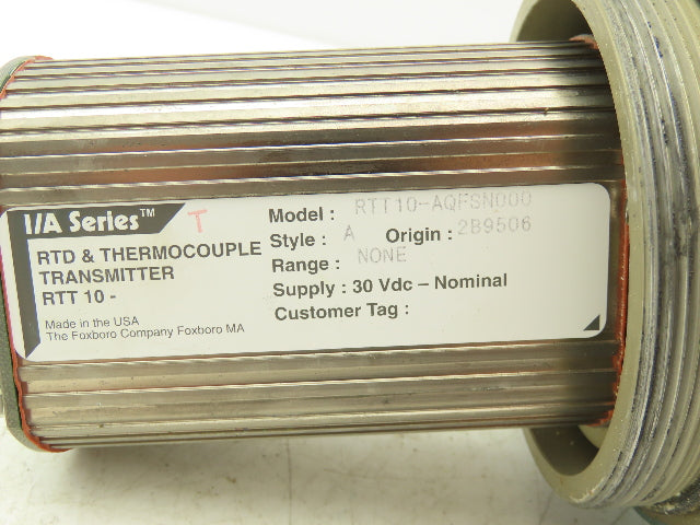 Foxboro RTT10-AQFSN000 Temperature Transmitter 30VDC Haz Loc