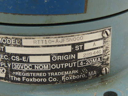 Foxboro RTT10-AJFSN000 Temperature Transmitter 30VDC Haz Loc