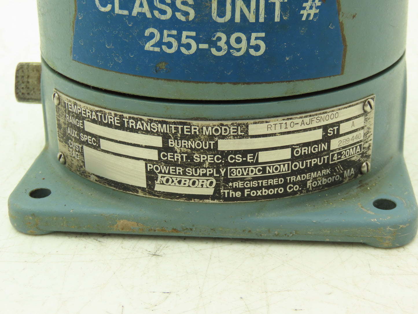 Foxboro RTT10-AJFSN000 Temperature Transmitter 30VDC Haz Loc