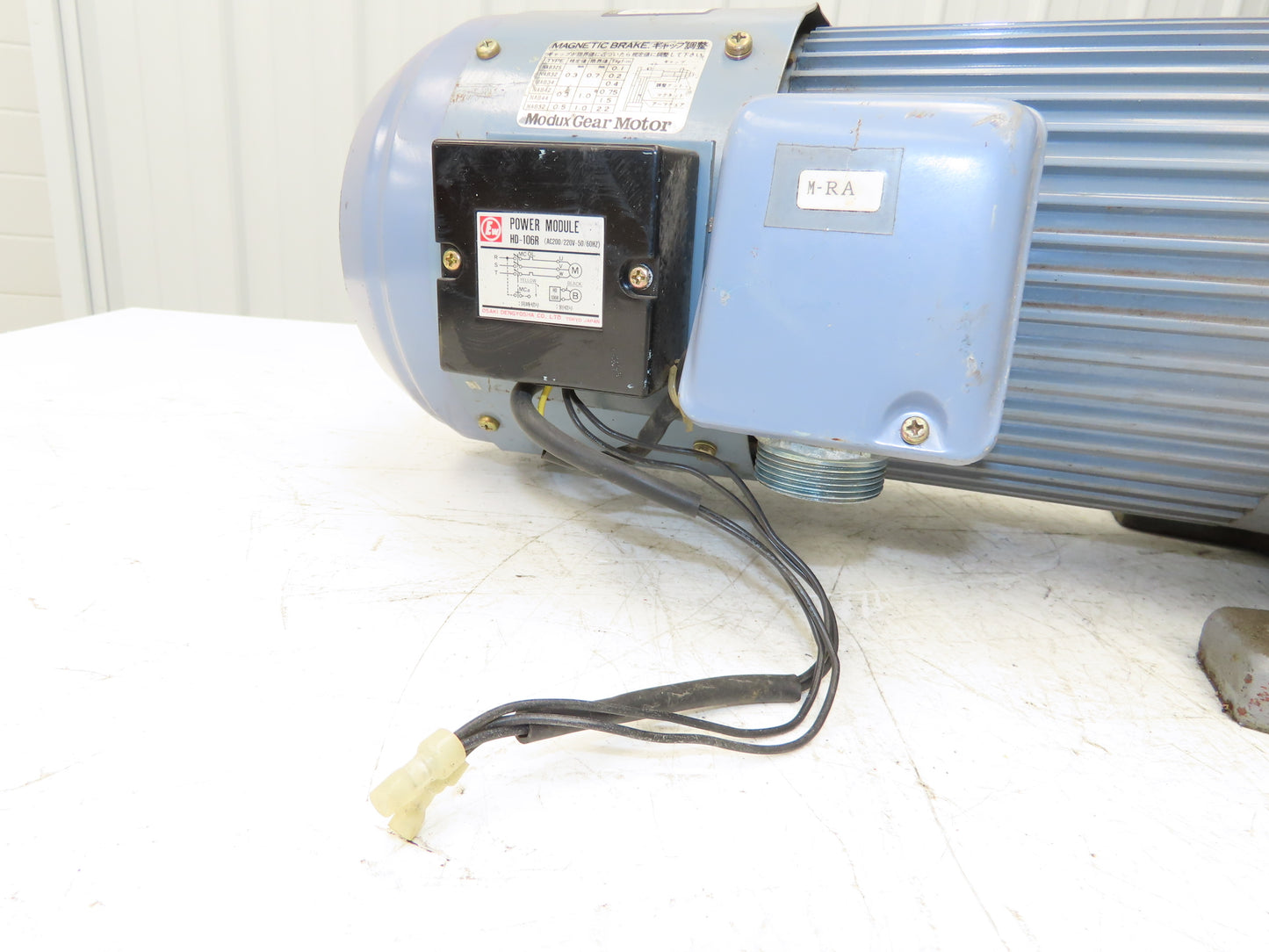 Yaskawa Modux EELQ-5G6W Brake Gear Motor 5:1 Ratio 1.5kw 220V 346rpm MG4A-5-150T