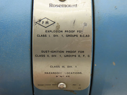Rosemount 1151GP5E12B2 Electronic Pressure Transmitter 0-20psi 45VDC Haz Loc