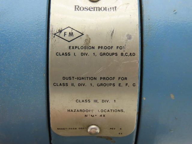 Rosemount 1151GP5E12B2 Electronic Pressure Transmitter 0-20psi 45VDC Haz Loc