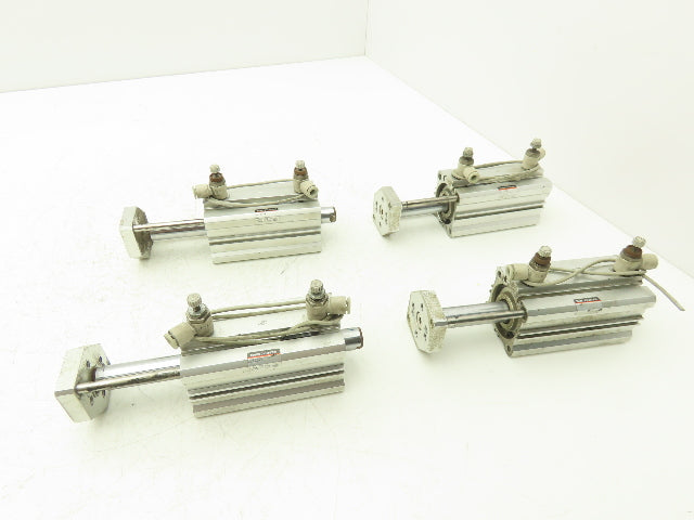 SMC US12524 Pneumatic Air Cylinder 2" Stroke Non Rotating Rod Lot of 4