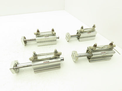 SMC US12524 Pneumatic Air Cylinder 2" Stroke Non Rotating Rod Lot of 4