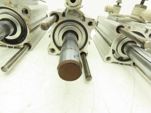 SMC US12524 Pneumatic Air Cylinder 2" Stroke Non Rotating Rod Lot of 4